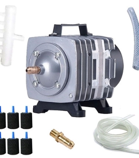 Máy Sủi Khí Oxy 8 Vòi Sobo SB668, 4m Dây, 4 Đá Sủi - Máy Sủi Khí Oxi Cho Hồ Cá, Bể Cá Cao Cấp