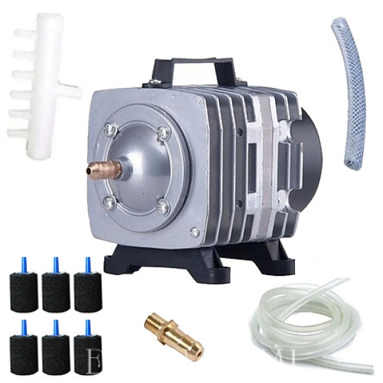 Máy Sủi Khí Oxy 6 Vòi Sobo SB668, 4m Dây, 4 Đá Sủi - Máy Sủi Khí Oxi Cho Hồ Cá, Bể Cá Cao Cấp